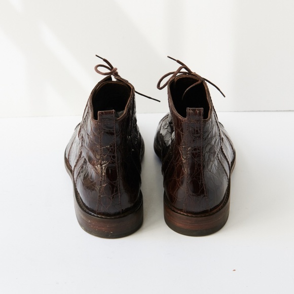 80s - SUSAN BENNIS - WARREN EDWARDS - Boots - Men\'s - 10 - BRN Crocodile main image 4